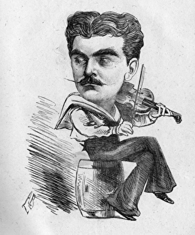Images Dated 25th January 2016: Caricature of George Rignold, English actor