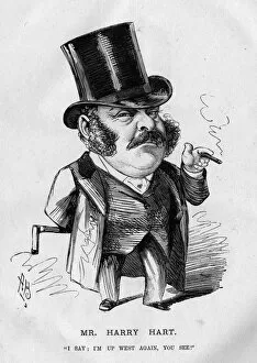 Images Dated 11th February 2016: Caricature of Harry Hart, music hall owner