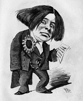 Images Dated 5th February 2016: Caricature of Herbert Campbell, comedian and actor