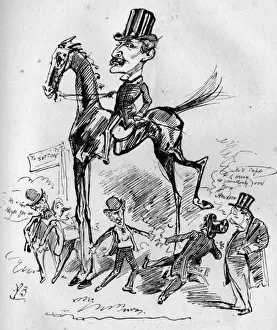 Caricature of Howard Paul, American writer and performer