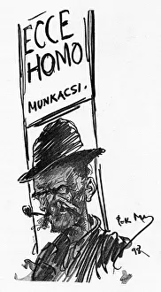 Harsh Prints: Caricature of Hungarian artist Mihaly Munkacsy by Phil May