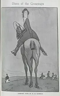 Haughty Prints: Caricature illustration, Diana of the Crossways by H M Bateman