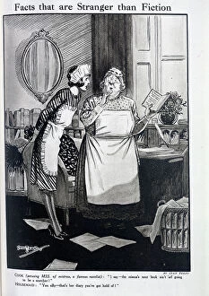 Mistress Collection: Caricature illustration of flustered Cook and assertive Housemaid, by Stan Terry