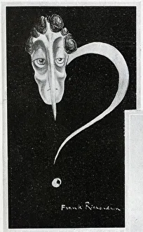 Hamlet Prints: Caricature illustration of Forbes Robertson as Hamlet