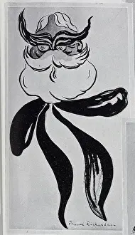 Cowley Prints: Caricature illustration of Francis Burnand by Frank Richardson