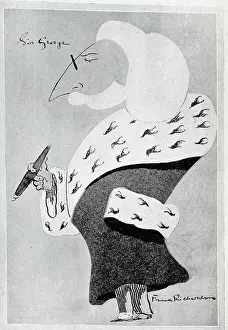 Richardson Prints: Caricature illustration of George Lewis by Frank Richardson