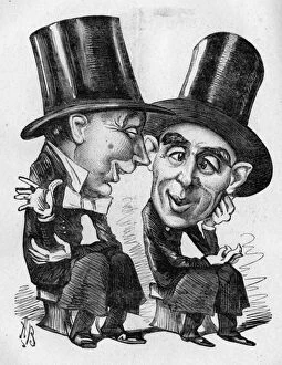 Images Dated 2nd February 2016: Caricature of James Fawn and Arthur Roberts