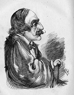 Palgrave Gallery: Caricature of John Palgrave Simpson, English playwright