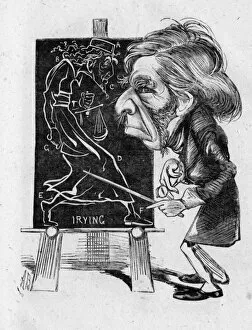 Criticism Collection: Caricature of John Ruskin, English art critic