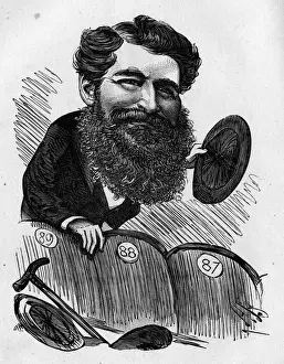 Bushy Prints: Caricature of Joseph Knight, drama critic and historian