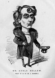 Images Dated 12th February 2016: Caricature of Kyrle Bellew, British actor