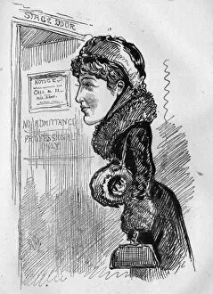 Images Dated 3rd February 2016: Caricature of Lillie Langtry, actress and producer
