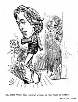 Images Dated 12th February 2016: Caricature, Oscar Wilde as Romeo