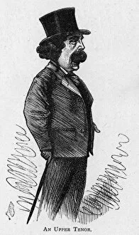 Images Dated 21st December 2015: Caricature of the singer John Sims Reeves