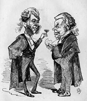 Lawyers Gallery: Caricature of Sir Hardinge Giffard and John Charles Day