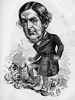 Hydra Collection: Caricature of Sir William Harcourt, Liberal politician