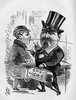 Turnstile Prints: Caricature of the theatre manager William Holland