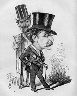 Images Dated 1st February 2016: Caricature of Thomas Gibson Bowles, magazine founder
