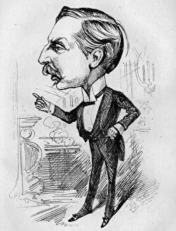 Images Dated 5th February 2016: Caricature of W H Kendal, English actor and manager