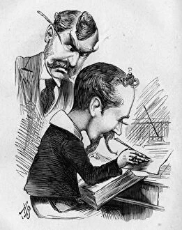 Caricature, Ws Gilbert and Pottinger Stephens