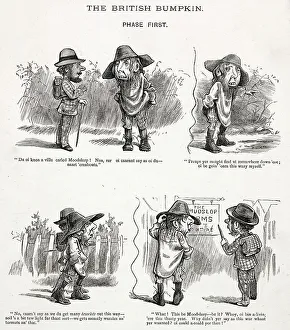 Caricatures of the` British Bumpkin Date: 1878