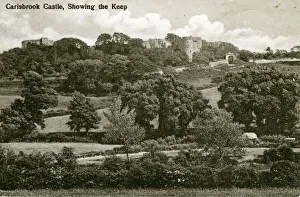 Keep Prints: Carisbrooke Castle, Showing the Keep, Castle Hill, Isle of W