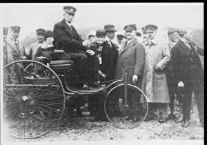 Benz Prints: Carl Benz with Car