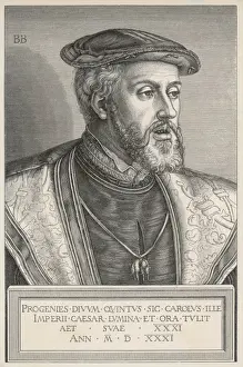 1558 Prints: Carl V / Hre / B Beham / Furst