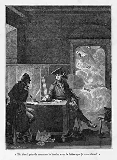 Dictating Prints: Carl XII (Seated at Desk