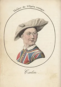 Fame Prints: Carlin as Harlequin in the commedia dell'arte