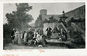 Carlo Goldoni, Italian playwright, declares a sonnet - Pisa