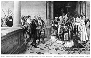 Abdicates Gallery: Carlo V Abdicates