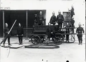 Carmarthen fire crew, Carmarthen, South Wales