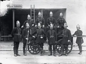 Fire Men Prints: Carmarthen fire crew, Carmarthen, South Wales