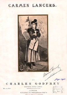 Images Dated 29th August 2017: Carmen Lancers - Music Sheet Cover