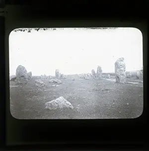 Megalithic Prints: Carnac, stones, 1899, Morbihan