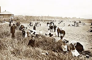 Carnoustie Prints: Carnoustie Beach, Scotland, early 1900s