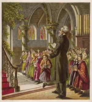 Traditional carol singers