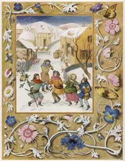 Traditional carol singers