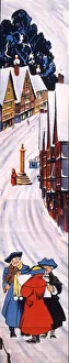 Cold Gallery: Carol singers in the snow