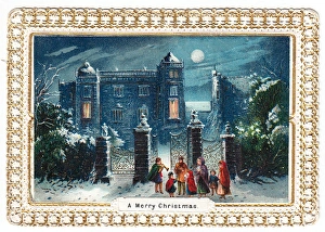 Traditional carol singers