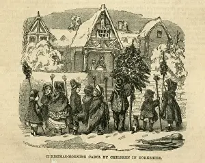 Staffs Prints: Carol Singing, Yorkshire