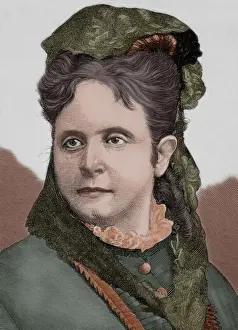 Florentine Prints: Carolina Civili. Italian actress born in Florence. Portrait