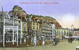 Images Dated 28th November 2011: Caroline Place and The Castle, Hastings, East Sussex