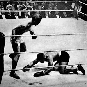 Images Dated 13th October 2004: The Carpentier-Beckett Fight, 1919