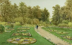 Bedding Prints: Carpet bedding, Hesketh Park, Southport, Lancashire