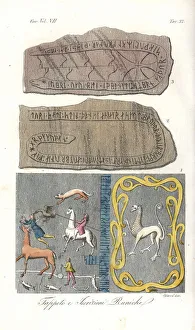 Carpet Collection: Carpet tapestry and Runic inscriptions of the Vikings