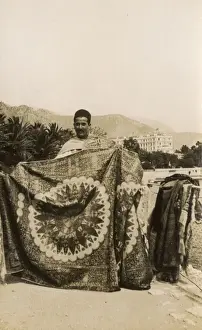 Azur Prints: Carpet vendor near Bristol Hotel, Beaulieu, France