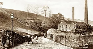 Carr Prints: Carr Lane, Cowpe, early 1900s