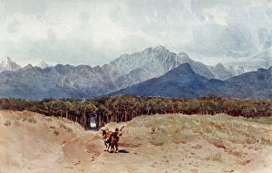 Oceans Gallery: Carrara mountains from the sea-coast, Tuscany, Italy